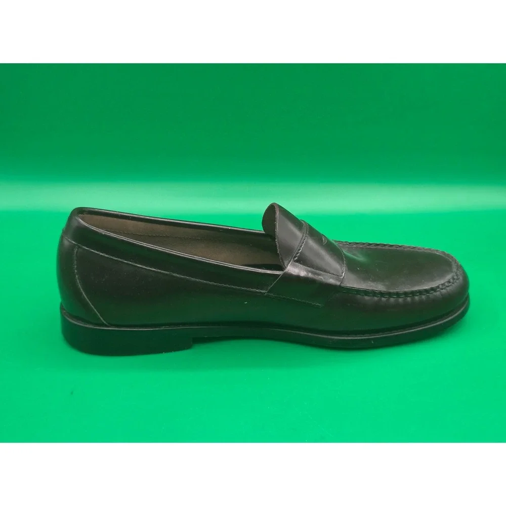 Brooks Brothers 346 Mens Burgundy Leather Penny Loafers Hand Sewn 11 D 5229